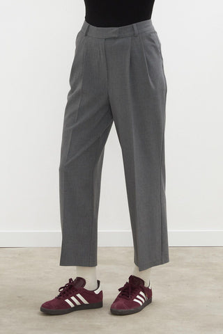 Premium Pleated Trousers Grey