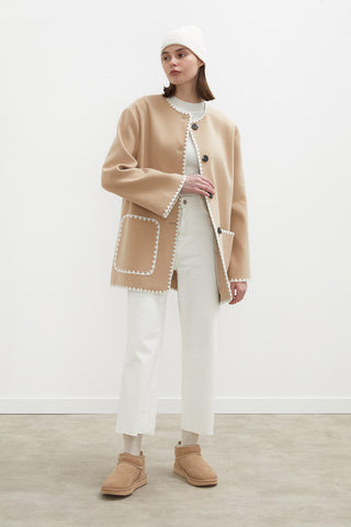 1965 Straight Denim Jeans Ecru