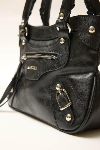 Woody Leather Bag Black