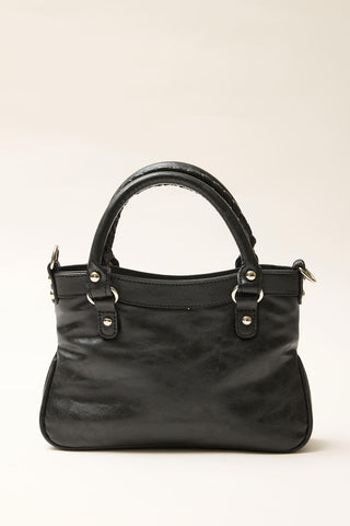 Woody Faux Leather Bag Black