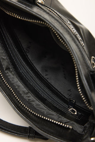 Woody Leather Bag Black