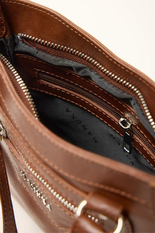 Woody Faux Leather Bag Brown