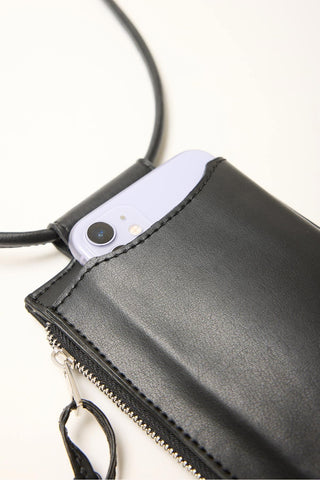 Phone Bag With Card Holder Black