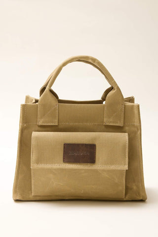 Faded Effect Mini Bag Camel