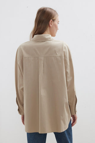 Oversize Basic Shirt Stone