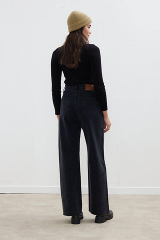 1975 Palazzo Fit Jeans Black