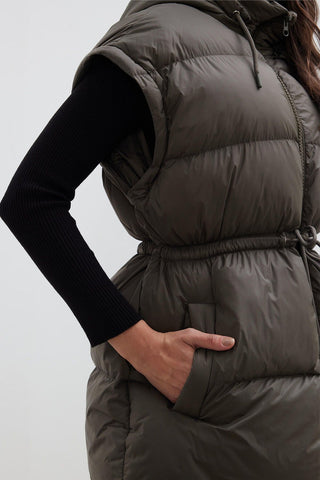 Detachable Sleeve Puffer Jacket Anthracite