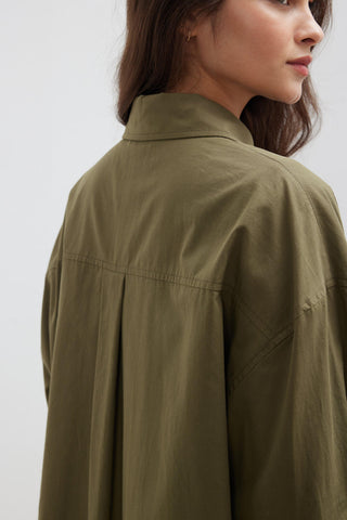 Oversize Basic Shirt Khaki