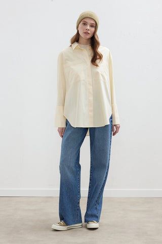 Wide Cuff Shirt Vanilla