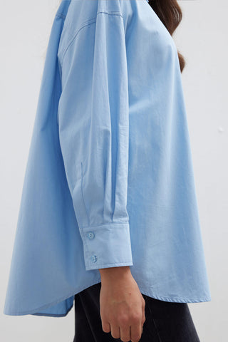 Oversize Basic Shirt Blue