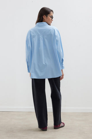 Oversize Basic Shirt Blue