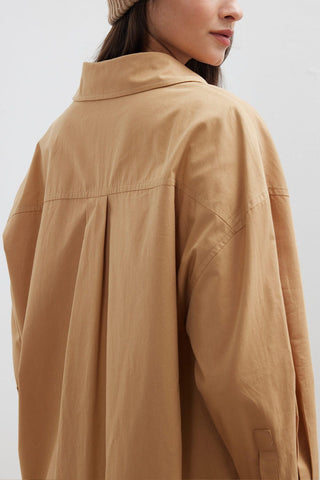 Oversize Basic Shirt Camel