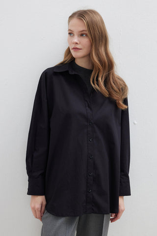 Oversize Basic Shirt Black