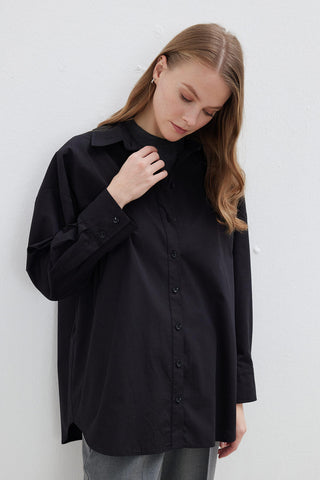 Oversize Basic Shirt Black