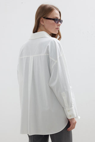 Oversize Basic Shirt Ecru