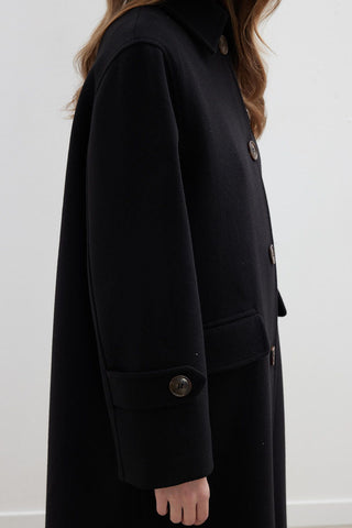 Nora Cachet Coat Black