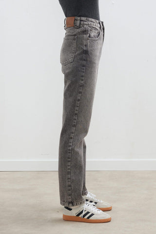 1975 Palazzo Straight Fit Jeans Grey