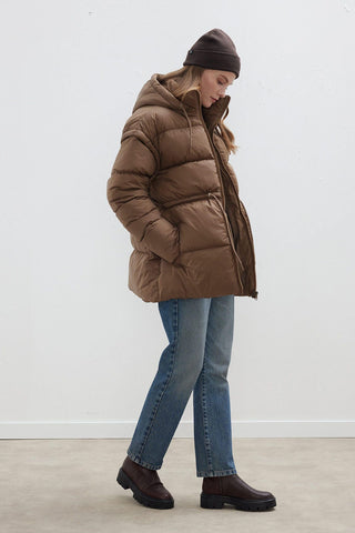 Detachable Sleeve Puffer Jacket Mink