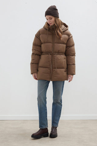 Detachable Sleeve Puffer Jacket Mink