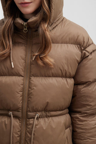 Detachable Sleeve Puffer Jacket Mink