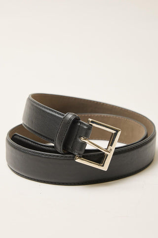 Square Buckle Belt Black