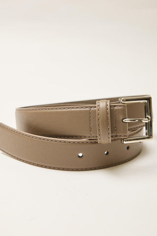 Square Buckle Belt Mink