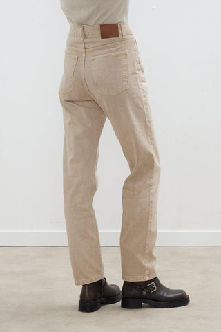 1975 Palazzo Straight Fit Jeans Beige