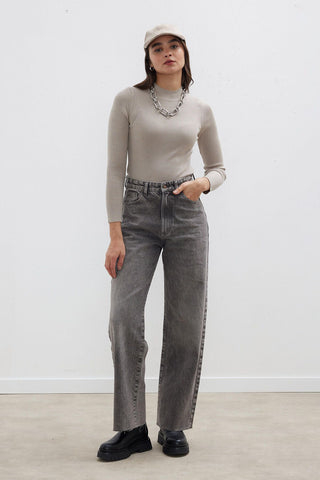 1975 Palazzo Fit Jeans Grey