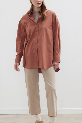 Oversize Basic Shirt Dusty Rose