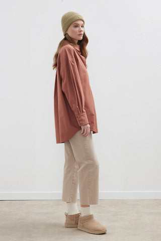 Oversize Basic Shirt Dusty Rose