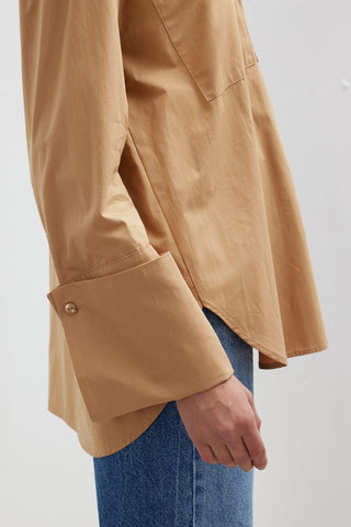 Wide Cuff Shirt Camel