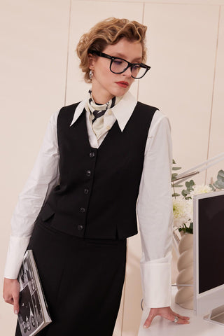 Tailored Waistcoat Black