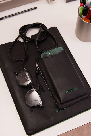 Phone Bag With Card Holder Black