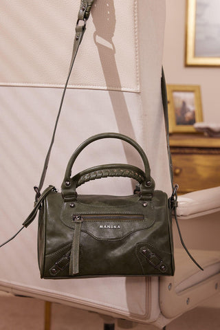 Marcie Leather Bag Khaki