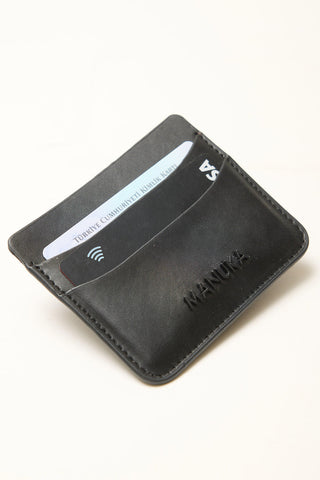 Manuka Card Holder Black