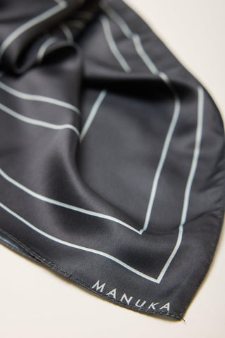 Patterned Satin Neck Scarf Palermo