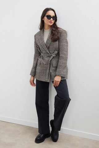 Ola Cachet Blazer Jacket Plaid