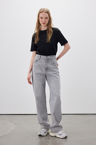 1960 Wide Leg Denim Jeans Grey