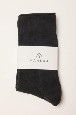 Elastic Free Socks Black