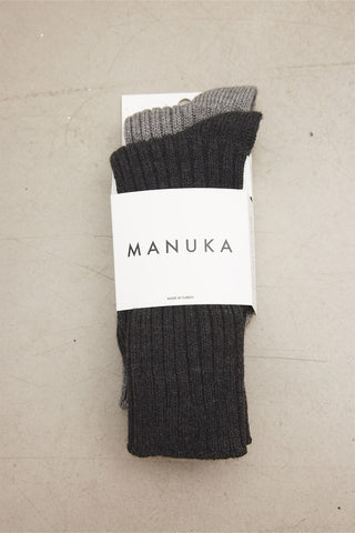 Thick Winter Socks Set Anthracite