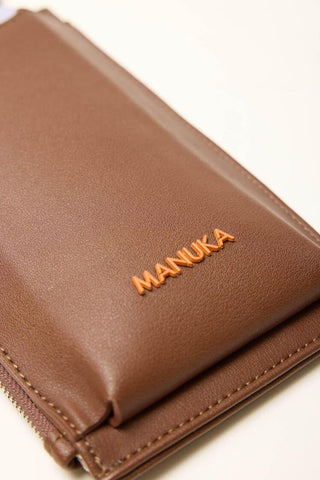 Phone Bag With Card Holder Tan