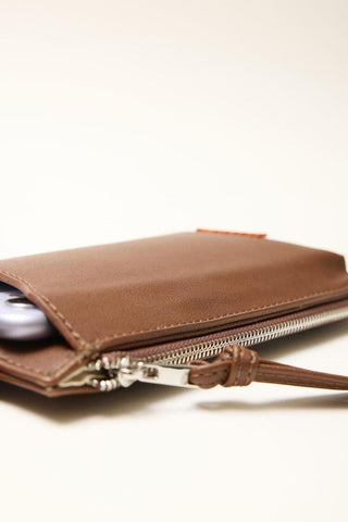 Phone Bag With Card Holder Tan