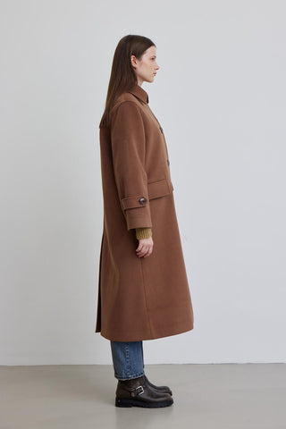 Nora Cachet Coat Dark Brown