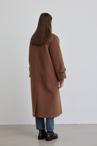 Nora Cachet Coat Dark Brown