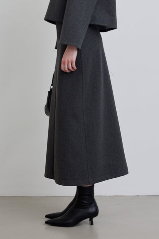 Pocket Detailed Cachet Skirt Anthracite