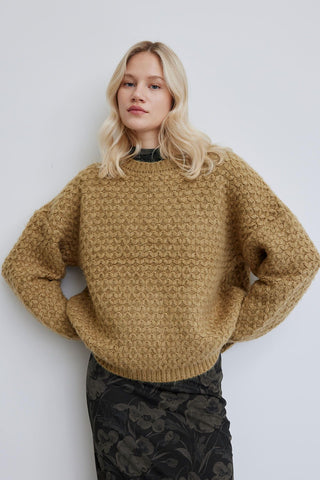 Patterned Knitwear Sweater Yellow