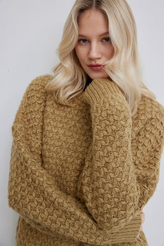 Patterned Knitwear Sweater Yellow