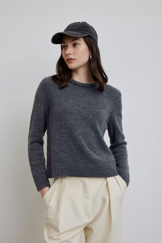 Crew Neck Fit Knitwear Sweater Anthracite