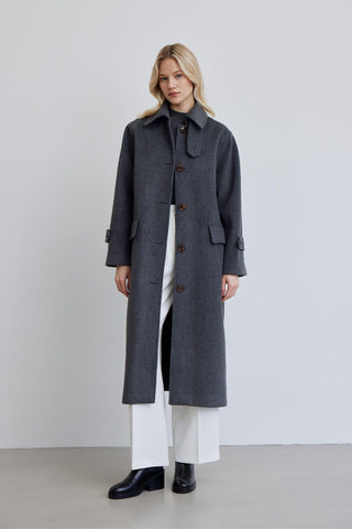 Nora Cachet Coat Anthracite