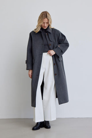 Nora Cachet Coat Anthracite